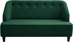 Прямой диван Brioli Дино П двухместный (микровелюр, В63 бирюзовый)