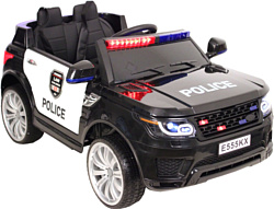 RiverToys Range Rover E555KX (черный, полиция)