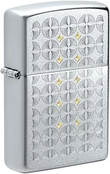 Зажигалка Zippo Satin Chrome Sand Dollar Pattern 49570