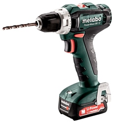 Metabo PowerMaxx BS 12 2.0Ач х2 кейс