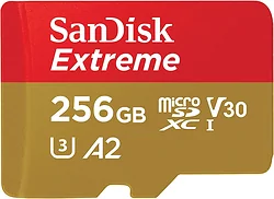 Карта памяти SanDisk Extreme SDSQXAV-256G-GN6MA microSDXC 256GB