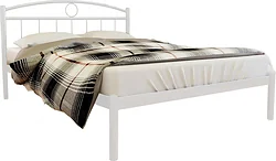 Кровать Князев Мебель Люмия 180x200 ЛЯ.180.200.Б (белый муар)