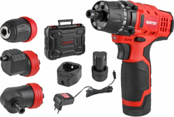 Дрель-шуруповерт Wortex BD 1215 Li SET (1326469)