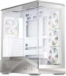 Корпус для компьютера 1stPlayer GM7 ARGB GM7-SV-3FN7R-W-1FN7-W (серебристый)