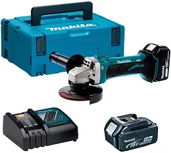 Угловая шлифмашина (болгарка) Makita DGA452RTJ (с 2-мя АКБ, кейс)