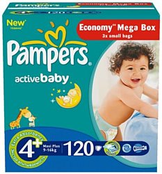 Pampers Active Baby 4 Maxi Plus (120шт)