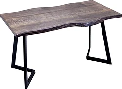 Кухонный стол Buro7 Уиллис 120 (с обзолом, дуб мореный/черный) Кухонный стол Buro7 Уиллис 120 (с обзолом, дуб мореный/черный)