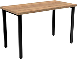 Стол для работы TMB Loft Дарен разборный 1200х700 36 мм (дуб галифакс натуральный/черный)
