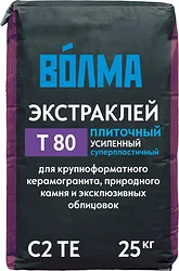Клеевая смесь ВОЛМА Экстраклей Т 80 повышенной фиксации (25 кг)