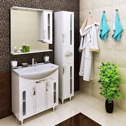 Тумба под умывальник Runo  Runo Толедо 75 + Стиль 75 (напольная)