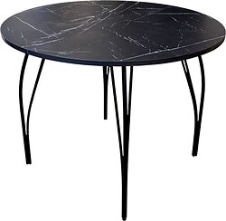 Кухонный стол Arvento Флок раздвижной (мрамор неро маркина)