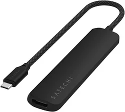Док-станция Satechi 6-in-1 USB-C Slim Multiport Adapter ST-P6SK (черный) Док-станция Satechi 6-in-1 USB-C Slim Multiport Adapter ST-P6SK (черный)