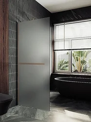 Душевая перегородка MaybahGlass 99x195 MGD-1463-2ш (сатин стекло/бронза)