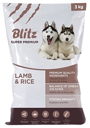 Blitz Adult Dog Lamb & Rice All Breeds dry (3 кг)