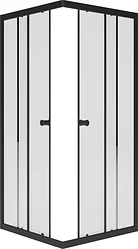 Душевой уголок Метакам Universal Black 90x90 KKS_013568 (прозрачное стекло)