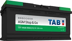 Автомобильный аккумулятор TAB Stop & Go AGM (105Ah)