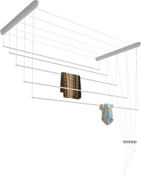 Сушилка для белья Лиана потолочная, пластик белый, 2.1 м Сушилка для белья Лиана потолочная, пластик белый, 2.1 м