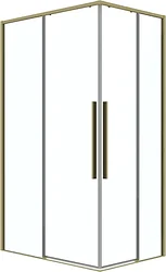 Душевой уголок Grossman Galaxy 110x90x195 300.K33.01.1190.32.00 (золото сатин/прозрачное стекло)