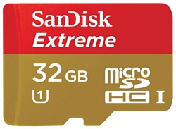 Sandisk Extreme microSDHC Class 10 UHS Class 1 45MB/s 32GB