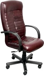Кресло Деловая обстановка Консул Экстра (бордовый, кожа люкс)