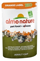 Almo Nature Orange Label Bio Adult Cat Chicken and Vegetables (0.07 кг) 1 шт.