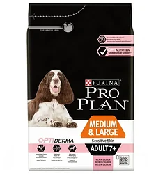 Purina Pro Plan (3 кг) Medium & Large Adult 7+ сanine Sensitive Skin dry