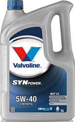 Моторное масло Valvoline Synpower MST C3 5W-40 5л