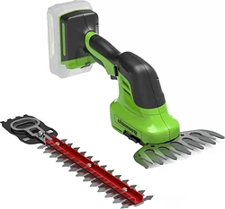 Кусторез + садовые ножницы Greenworks G24SHT 1600607 (без АКБ) Кусторез + садовые ножницы Greenworks G24SHT 1600607 (без АКБ)