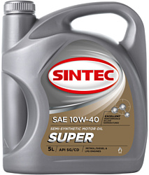 Sintec Super SAE 10W-40 API SG/CD 5л