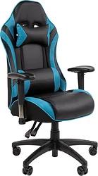 Кресло CHAIRMAN CH43 (экокожа, черный/бирюзовый) Кресло CHAIRMAN CH43 (экокожа, черный/бирюзовый)