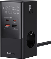 Зарядное устройство Baseus PowerCombo Tower PowerStrip 3AC2+U2+С 35W CCGAN35-S3ACE