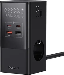 Зарядное устройство Baseus PowerCombo Tower PowerStrip 3AC2+U2+С 35W CCGAN35-S3ACE Зарядное устройство Baseus PowerCombo Tower PowerStrip 3AC2+U2+С 35W CCGAN35-S3ACE