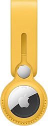 Apple кожаный с подвеской для AirTag (ярко-желтый) MM003