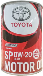 Toyota Motor Oil SP GF-6A 0W-20 1л