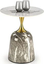 Журнальный столик Halmar Rosa (белый мрамор/серый мрамор/золотой) Журнальный столик Halmar Rosa (белый мрамор/серый мрамор/золотой)