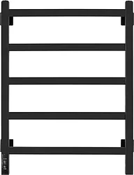 Полотенцесушитель Granula Квадро 50x60 (терморегулятор с таймером слева, черный матовый)