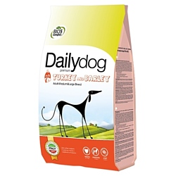 Dailydog (3 кг) Adult Medium and Large Breed turkey and barly