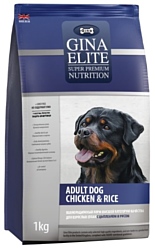 Gina Elite (1 кг) Adult Dog Chiken & Rice