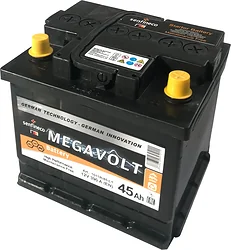 Автомобильный аккумулятор Megavolt 12V +R (45Ah) Автомобильный аккумулятор Megavolt 12V +R (45Ah)