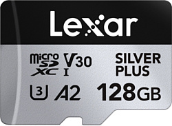 Lexar Professional SILVER PLUS microSDXC LMSSIPL128G-BNANG 128GB