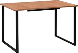 Кухонный стол Notta Лиман 120/160x80 619210 (дуб крафт золотой/черный матовый) Кухонный стол Notta Лиман 120/160x80 619210 (дуб крафт золотой/черный матовый)