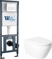 Унитаз Saniteco KW-9009W + 410 + 410 SE CR