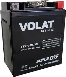 Аккумулятор для мотоцикла VOLAT YTX7L-BS(MF) R+ (7Ah) Аккумулятор для мотоцикла VOLAT YTX7L-BS(MF) R+ (7Ah)
