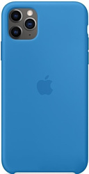 Apple Silicone Case для iPhone 11 Pro Max (синяя волна)