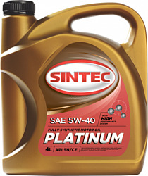 Sintec Platinum 5W-40 API SN/CF 4л