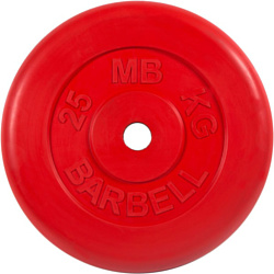 MB Barbell Стандарт 26 мм (1x25 кг, красный)