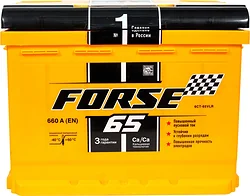 Автомобильный аккумулятор FORSE 6CT-65VLR R+ 660 А (65 А/ч)