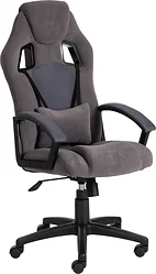 Кресло TetChair Driver (флок/ткань, серый)