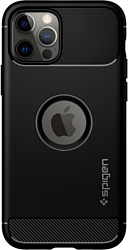 Spigen Rugged Armor для iPhone 12/iPhone 12 Pro ACS01700 (черный)