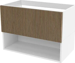 Тумба под умывальник ЗОВ Кито-2 60 под столешницу (белый/тростник)